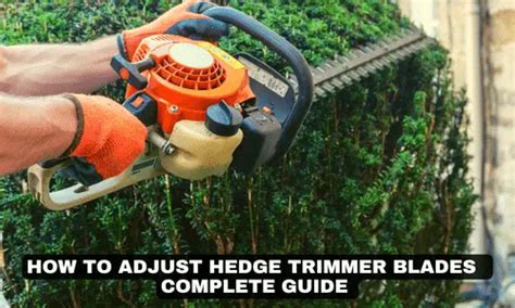 How to Adjust Hedge Trimmer Blades