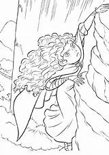 Brave Steep Cliff Coloring Page sketch template