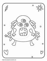 27 Free Monster Coloring Pages For Kids sketch template
