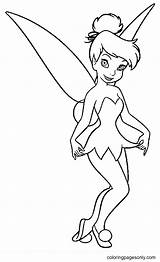 Tinkle Bell Coloring Pages sketch template
