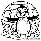 Igloo Coloring Pages  Free & Printable sketch template