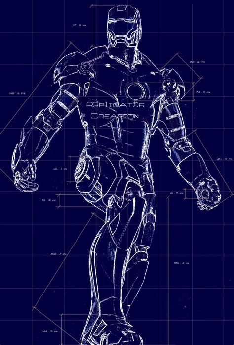 Ironman Suit Blueprint by r3p1icat0r on DeviantArt