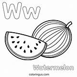 Letter W Coloring Pages Free Printable PDF sketch template