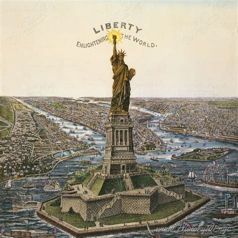 1886: Statue of Liberty Completed | Statue of liberty, Statue, New york harbor