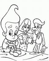 Jimmy Neutron Coloring Pages Cartoon Genius Boy Color Sheets Print  sketch template
