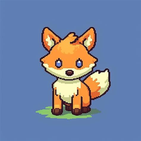 Premium AI Image | Creating A Cute Fox Character In Minecraft With Pixel Art