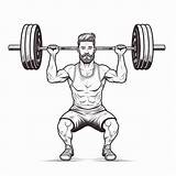 Premium AI Image  Detailed CrossFit Coloring Page With Strong Man sketch template