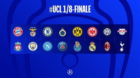 Champions League Achtelfinale: Das sind die Teams | UEFA Champions ...