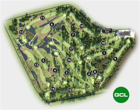 The golf course with hole-by-hole descriptions and images