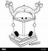 Girl Reading Coloring Pages sketch template