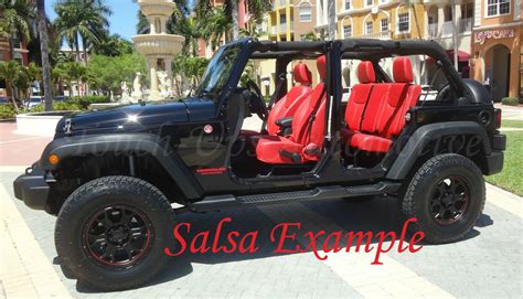 2013-2018 Jeep Wrangler JK Katzkin Leather Seats New Salsa Red Custom – Touch-Ups