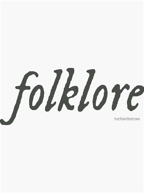 "folklore title" Sticker for Sale by tuckerdotcom | Redbubble