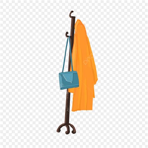 Clothes On Hangers Clipart Transparent PNG Hd, Hanger Cartoon Character With Hanging Clothes And ...