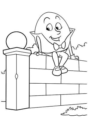 Free Printable Humpty-Dumpty Coloring Pages, Humpty-Dumpty Coloring Pictures for Preschoolers ...