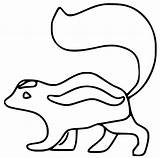 Skunk 7 Coloring Page  Free Printable Pages For Kids sketch template
