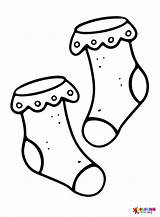 Colorful Socks Coloring Pages sketch template