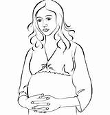 Pregnancy Coloring Pages sketch template
