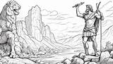 Free David And Goliath Coloring Pages  Faithful Fable sketch template