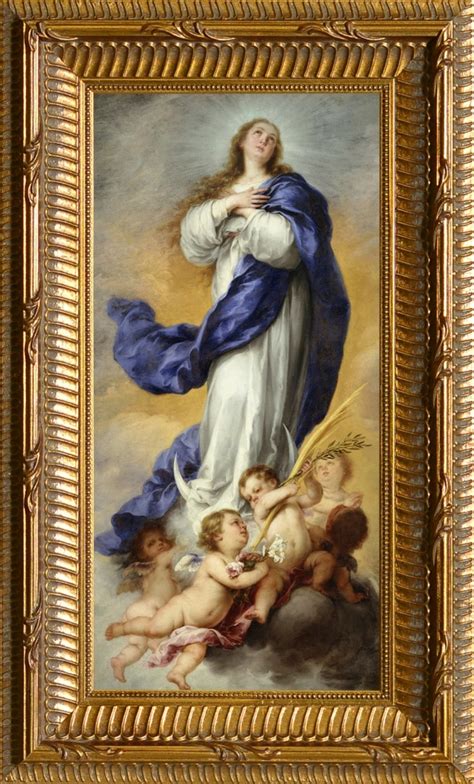 Immaculate Conception Picture - Ornate Gold Framed Art - Reilly's Church Supply & Gift Boutique