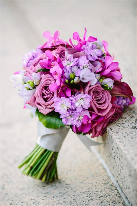 Purple Bridal Bouquet