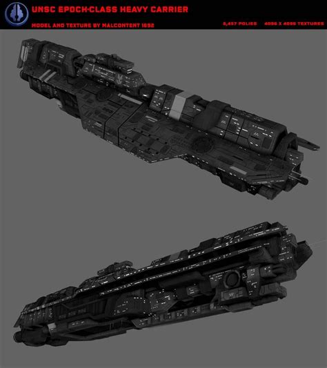 Halo: UNSC Epoch-class heavy carrier by https://www.deviantart.com/malcontent1692 on @DeviantArt ...