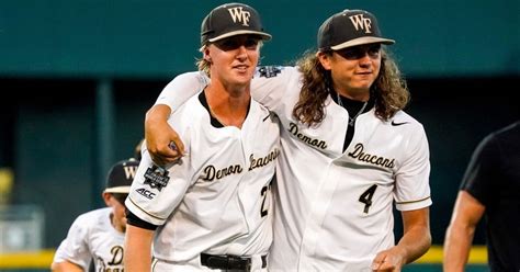 Wake Forest players having fun during College World Series run