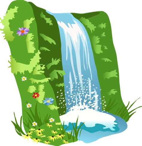 Waterfall clip art | Clip art, Art pages, Waterfall