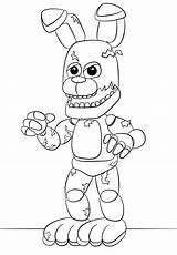 Free Printable Five Nights At Freddys FNAF Coloring Pages sketch template