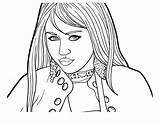 Hannah Montana Coloring Page sketch template