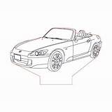 Honda S2000 Coloring Pages sketch template