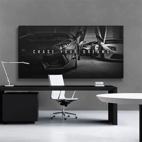 Inspirational Canvas Art | Luxury Sports Car Wall Art | Motivational ...