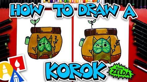 How To Draw A Korok From Zelda - YouTube