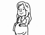 Pregnant Mom Coloring Pages At GetColoringscom  Free Printable sketch template