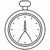 Timer Outline coloring Book Page Line Art Drawing  Premium AI sketch template