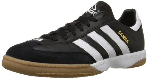 adidas Performance Mens Samba Millennium Indoor Soccer CleatBlack/White/Gold4 M US * Details can ...