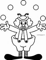 Clown Juggling Coloring Page  Wecoloringpagecom sketch template
