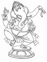 Ganesh Coloring Pages sketch template
