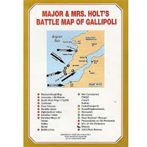 Turkey - Gallipoli - Battle Map - Major & Mrs Holt's — WORLD WIDE MAPS