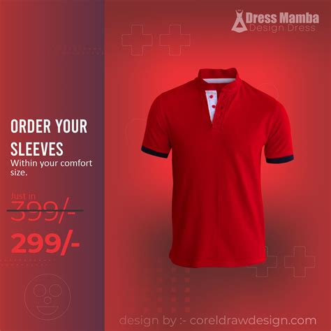 Download Red Sale Tshirt Instagram Ad Post Banner | CorelDraw Design ...