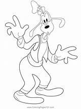 Shocking Goofy Coloring Page For Kids  Free Printable sketch template