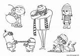 Despicable Me Minions Coloring Page Printable sketch template