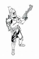 Coloring Pages Clone Wars sketch template