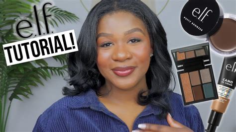 FULL FACE OF ELF COSMETICS ON DARK SKIN | DRUGSTORE MAKEUP TUTORIAL ...