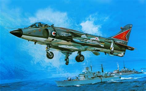 RAF Sea Harrier, Falklands War | Falklands War Art | Pinterest ...