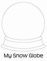 Christmas Snow Globe Coloring Pages sketch template