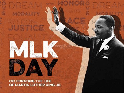 ShareFaith Media » MLK Day: Title Graphics Orange and Black ...