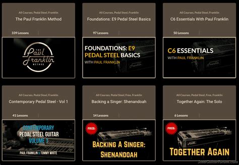 Paul Franklin's Instructional Courses : The Steel Guitar Forum