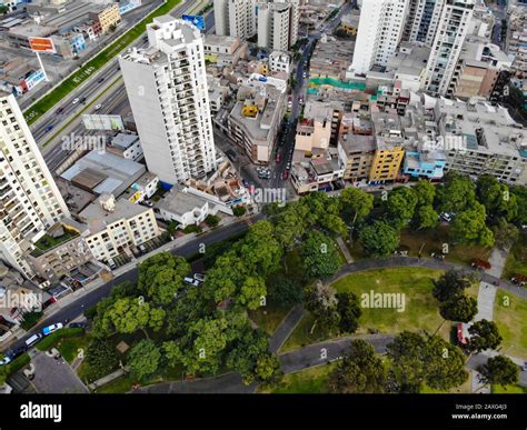 Aerial view of Lima city old center Stock Photo - Alamy