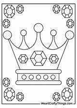 Queen Crown Coloring Page sketch template