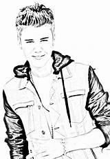 Coloring Pages Of Justin Bieber sketch template